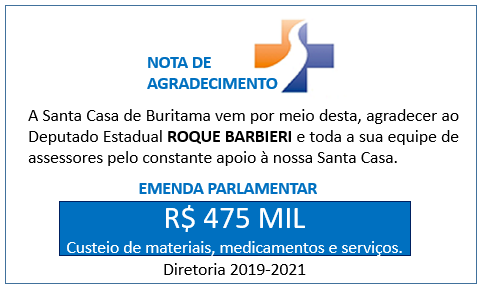 Emenda Parlamentar – 475 mil